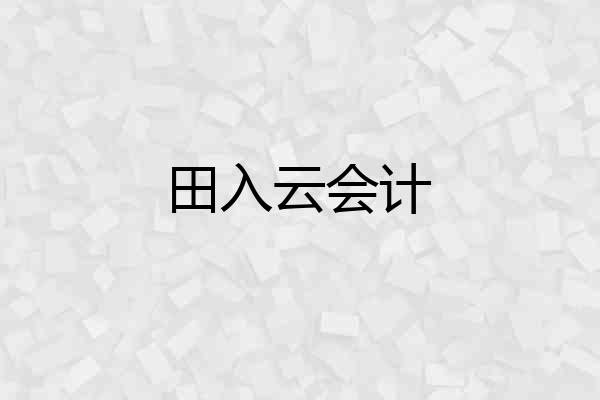 田入云会计