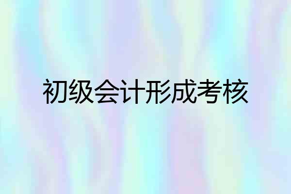 初级会计形成考核