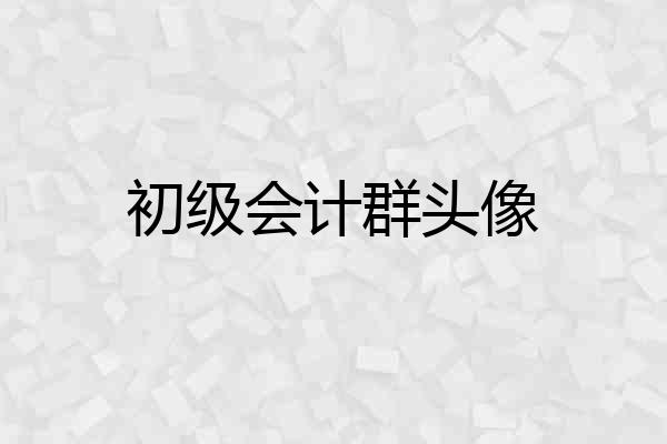 初级会计群头像