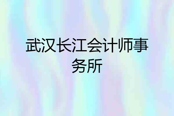武汉长江会计师事务所