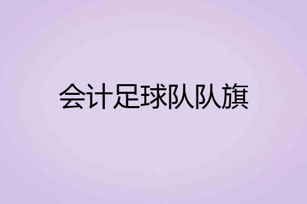 会计足球队队旗