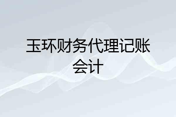玉环财务代理记账会计