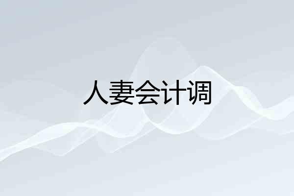 人妻会计调