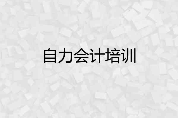 自力会计培训