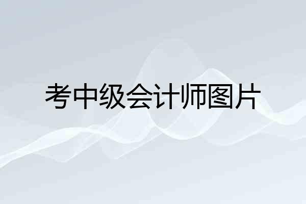 考中级会计师图片
