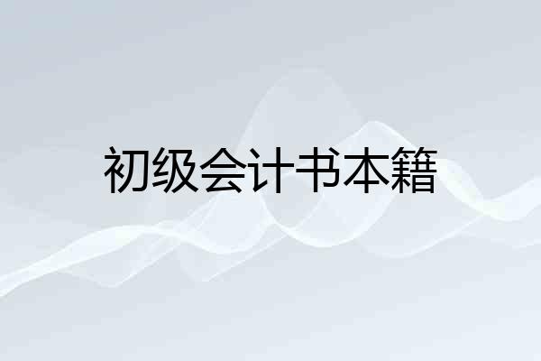 初级会计书本籍