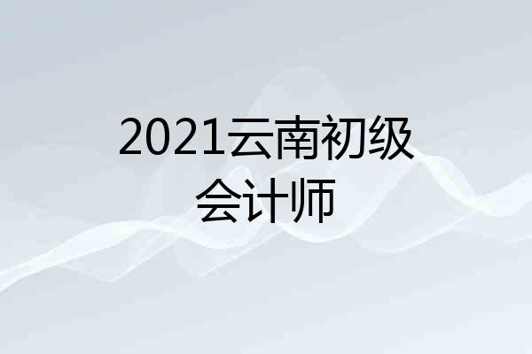 2021云南初级会计师
