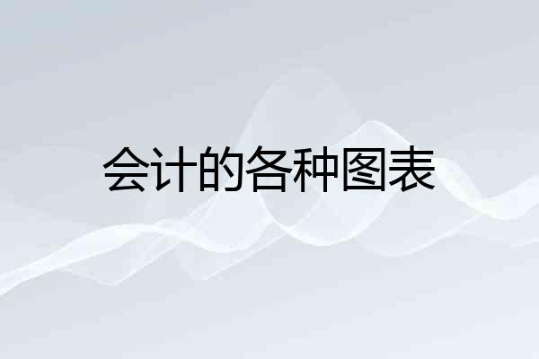 会计的各种图表