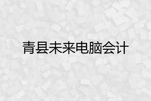 青县未来电脑会计