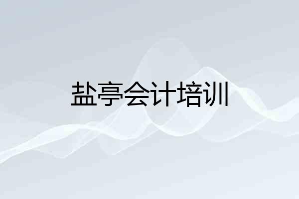 盐亭会计培训