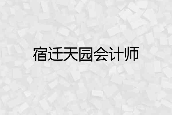 宿迁天园会计师