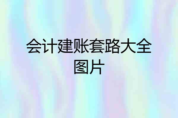 会计建账套路大全图片