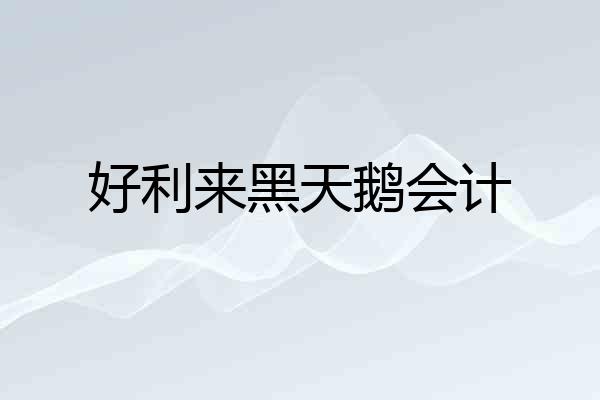 好利来黑天鹅会计