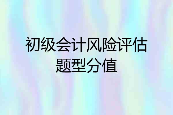 初级会计风险评估题型分值