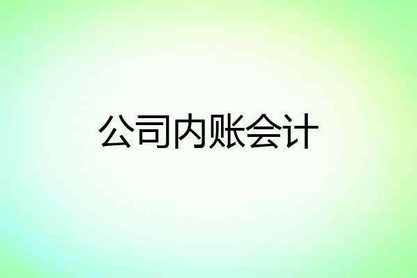 公司内账会计