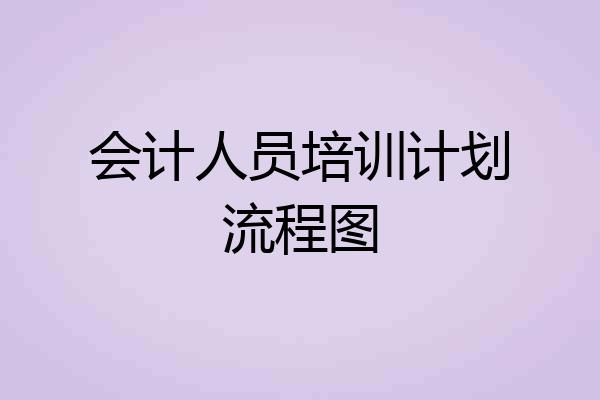 会计人员培训计划流程图