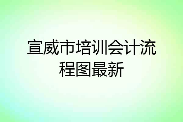 宣威市培训会计流程图最新