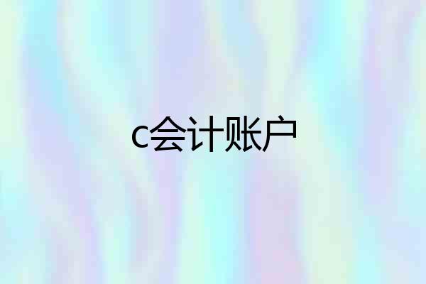 c会计账户