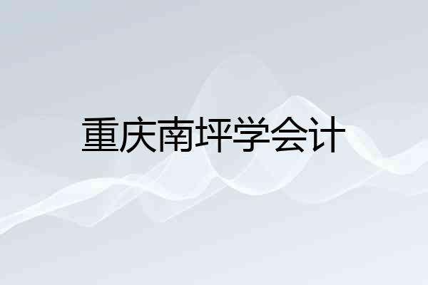 重庆南坪学会计