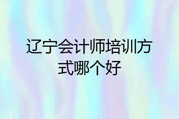辽宁会计师培训方式哪个好