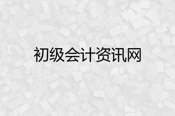初级会计资讯网