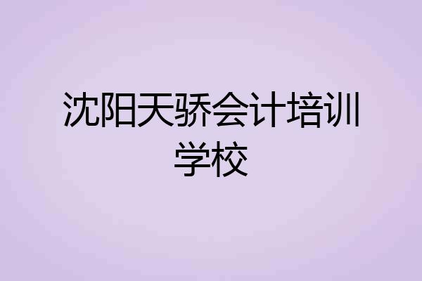 沈阳天骄会计培训学校
