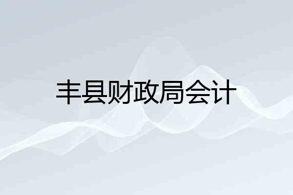 丰县财政局会计