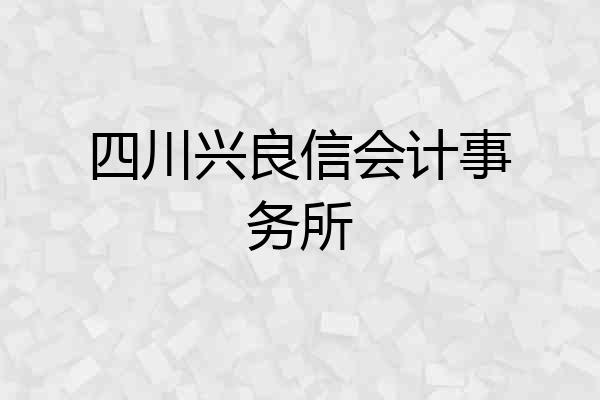 四川兴良信会计事务所
