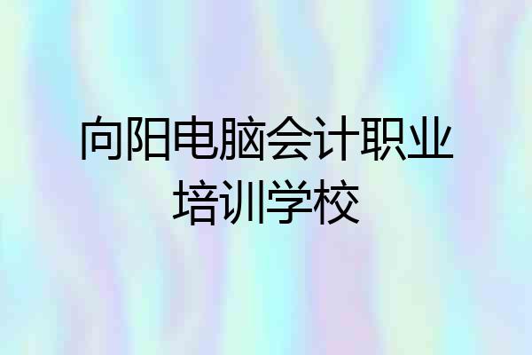 向阳电脑会计职业培训学校
