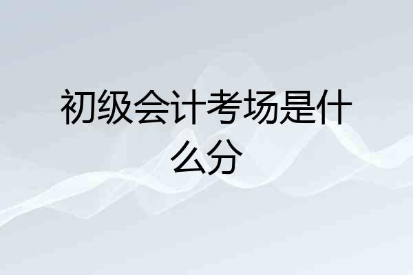初级会计考场是什么分