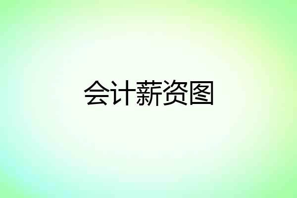 会计薪资图