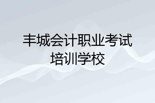 丰城会计职业考试培训学校