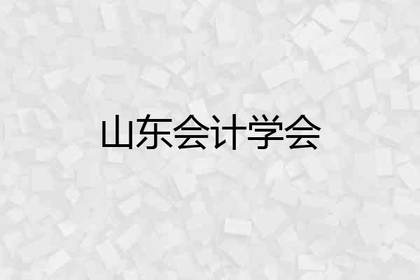 山东会计学会