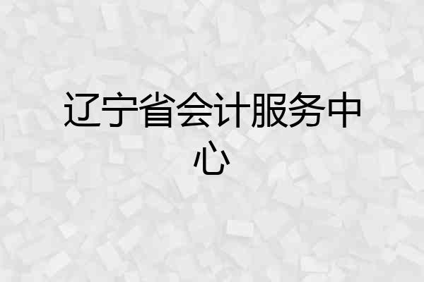 辽宁省会计服务中心