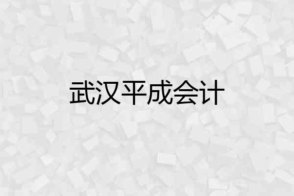 武汉平成会计