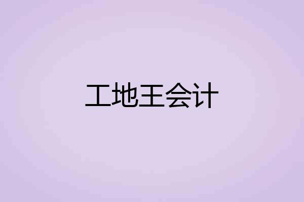 工地王会计