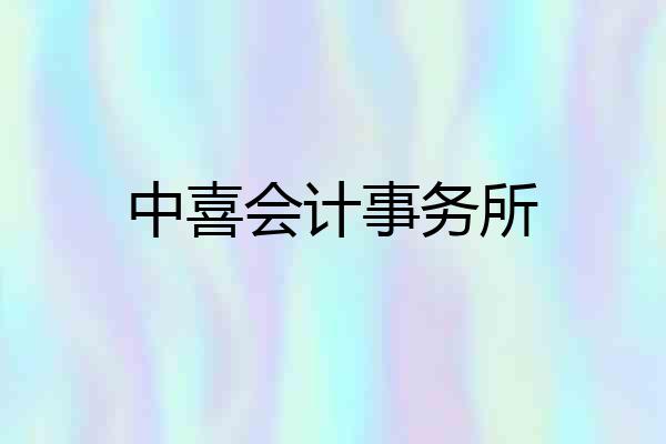 中喜会计事务所