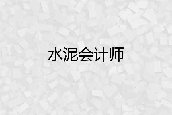 水泥会计师