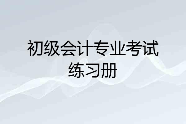 初级会计专业考试练习册