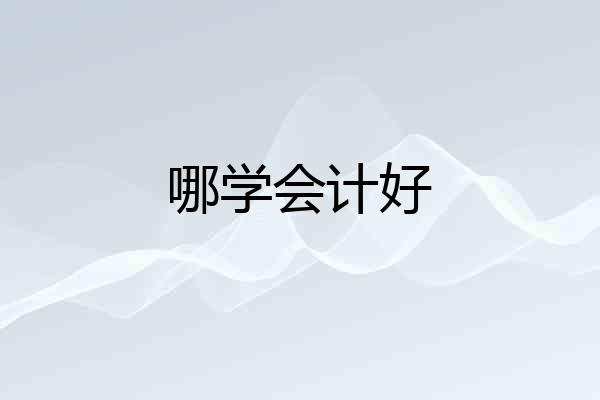 哪学会计好