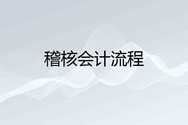 稽核会计流程