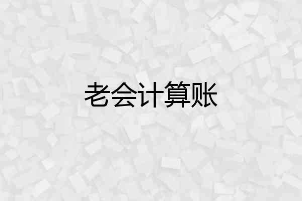 老会计算账