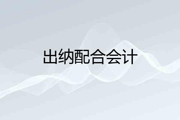 出纳配合会计