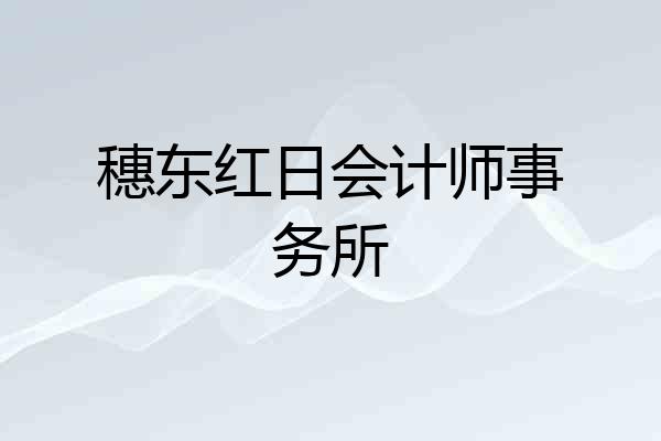 穗东红日会计师事务所