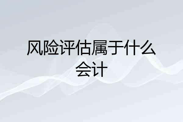 风险评估属于什么会计