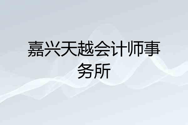 嘉兴天越会计师事务所