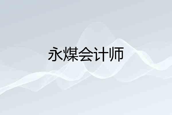 永煤会计师