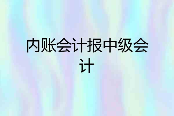 内账会计报中级会计
