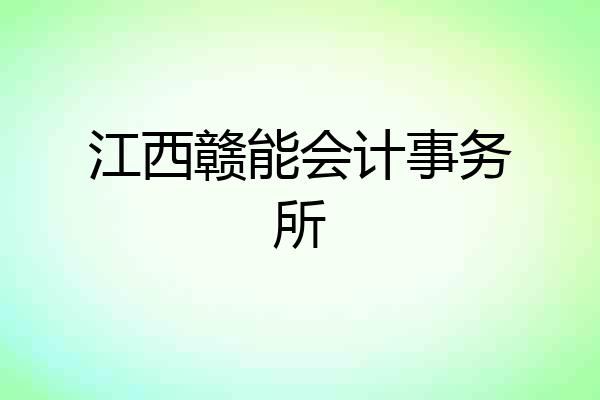 江西赣能会计事务所