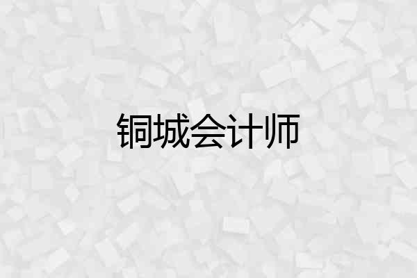 铜城会计师